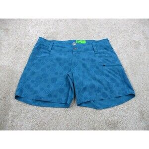 Club Ride Cycling Shorts Womens Large Blue Floral Print Chino Road Biking MTB